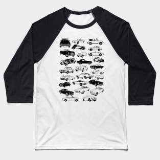 Vintage Cars Baseball T-Shirt